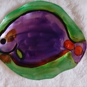 LKNW Beautiful Tradewinds Iridescent Home Decor Fish Plates 302